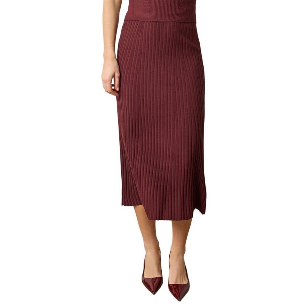 Lilla P Womens  Straight Rib Skirt